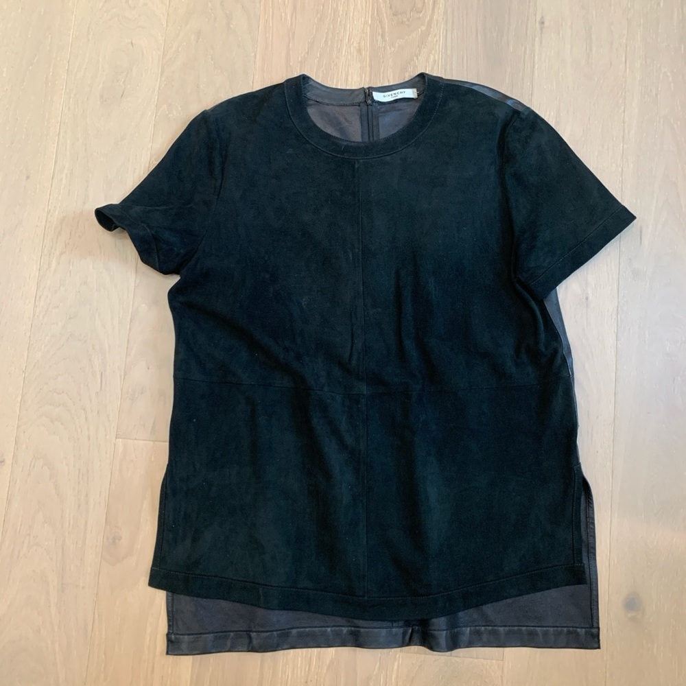 Givenchy Black Suede Top